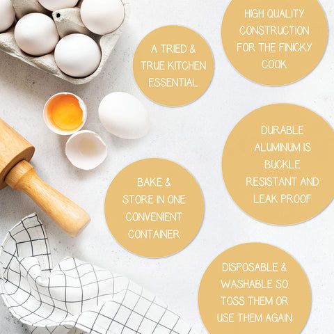 PLASTICPRO durable aluminum pan suitable for storage and freezing