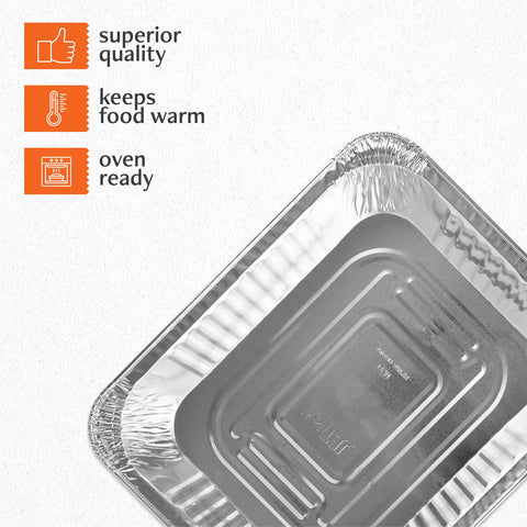 Plasticpro eco-pack pans offer quick cleanup after events.