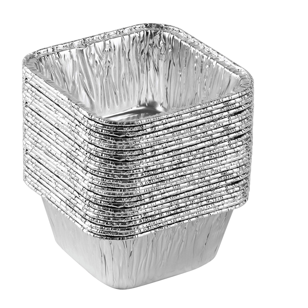 Plasticpro foil square pan 4.25 inch for quick baking and easy cleanup