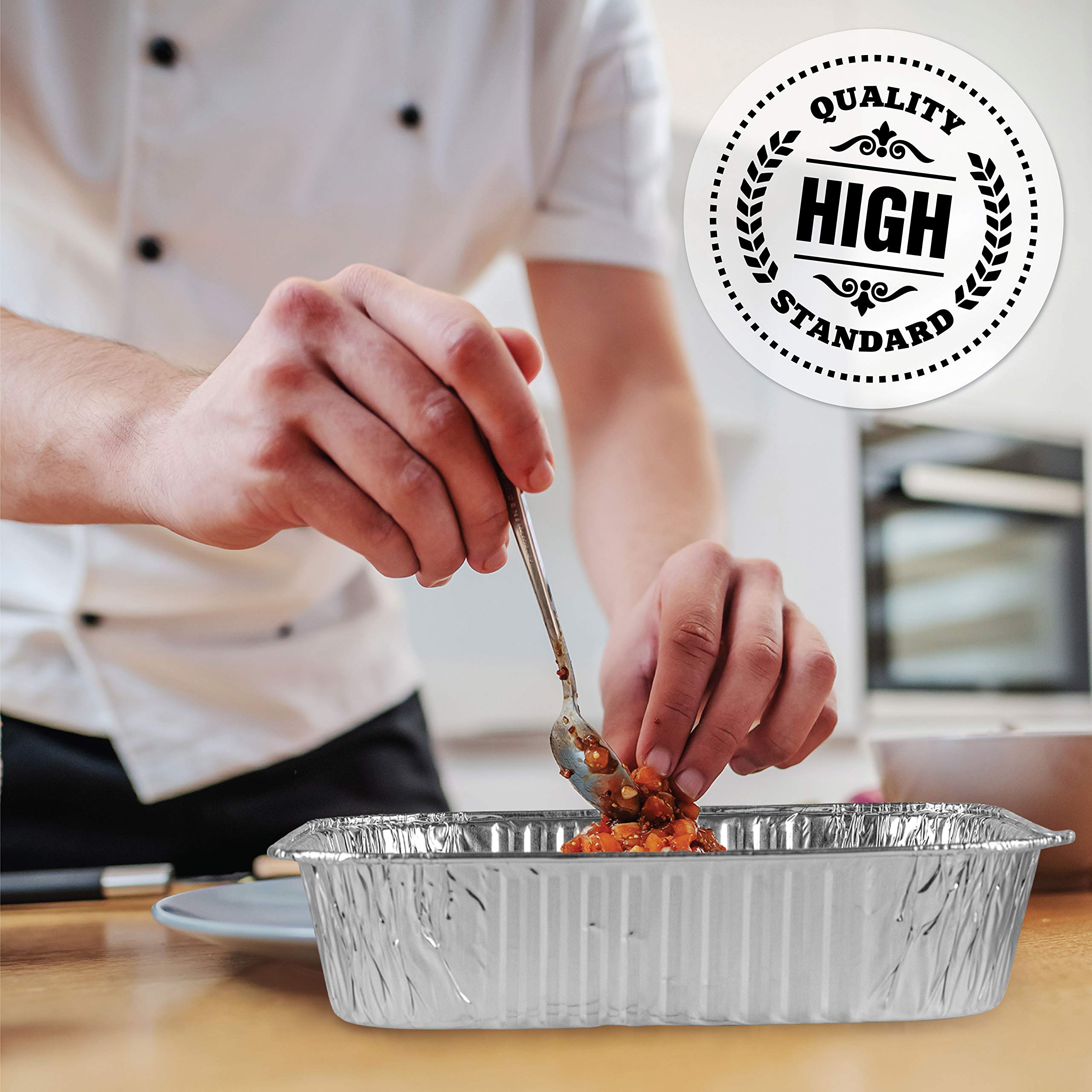 PLASTICPRO lunch-ready pan ideal for take-out and meal prep
