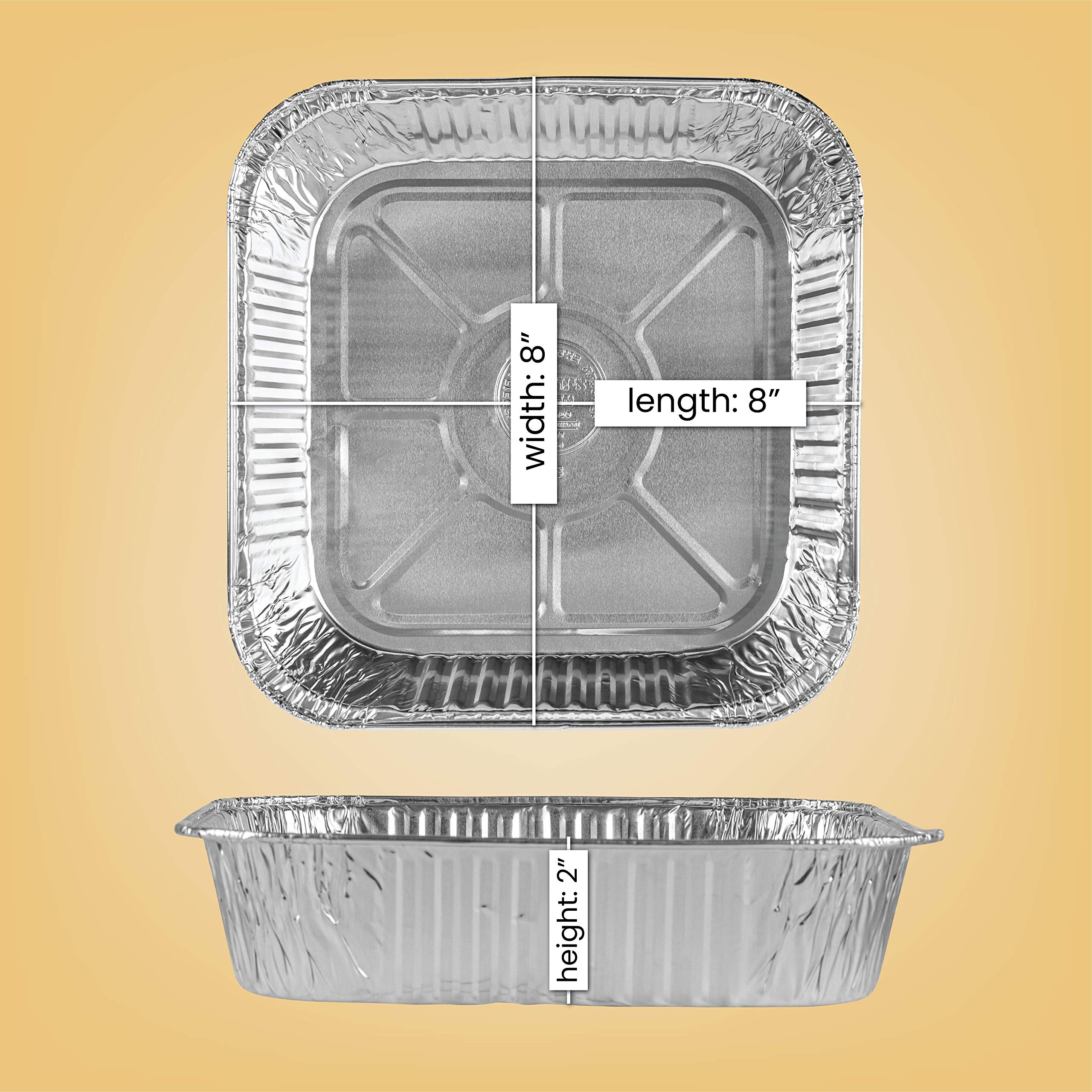 PLASTICPRO pack of 25 pans stacked, ready for quick storage and setup