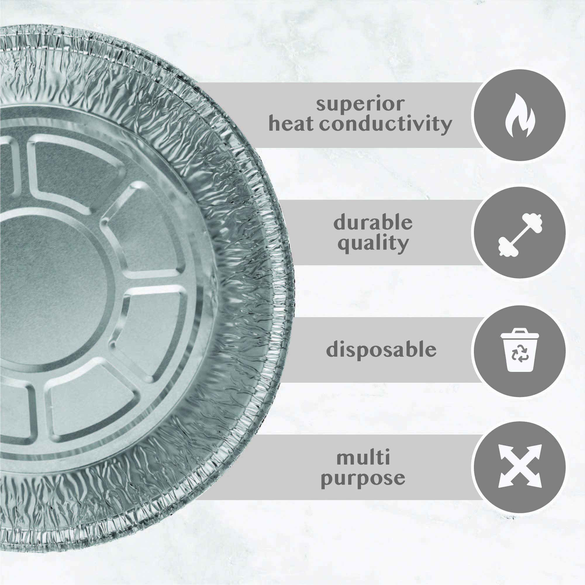 PlasticPro pans set up as party serveware for easy serving and cleanup