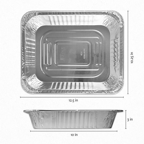 Plasticpro steam table pan in durable foil for catering.