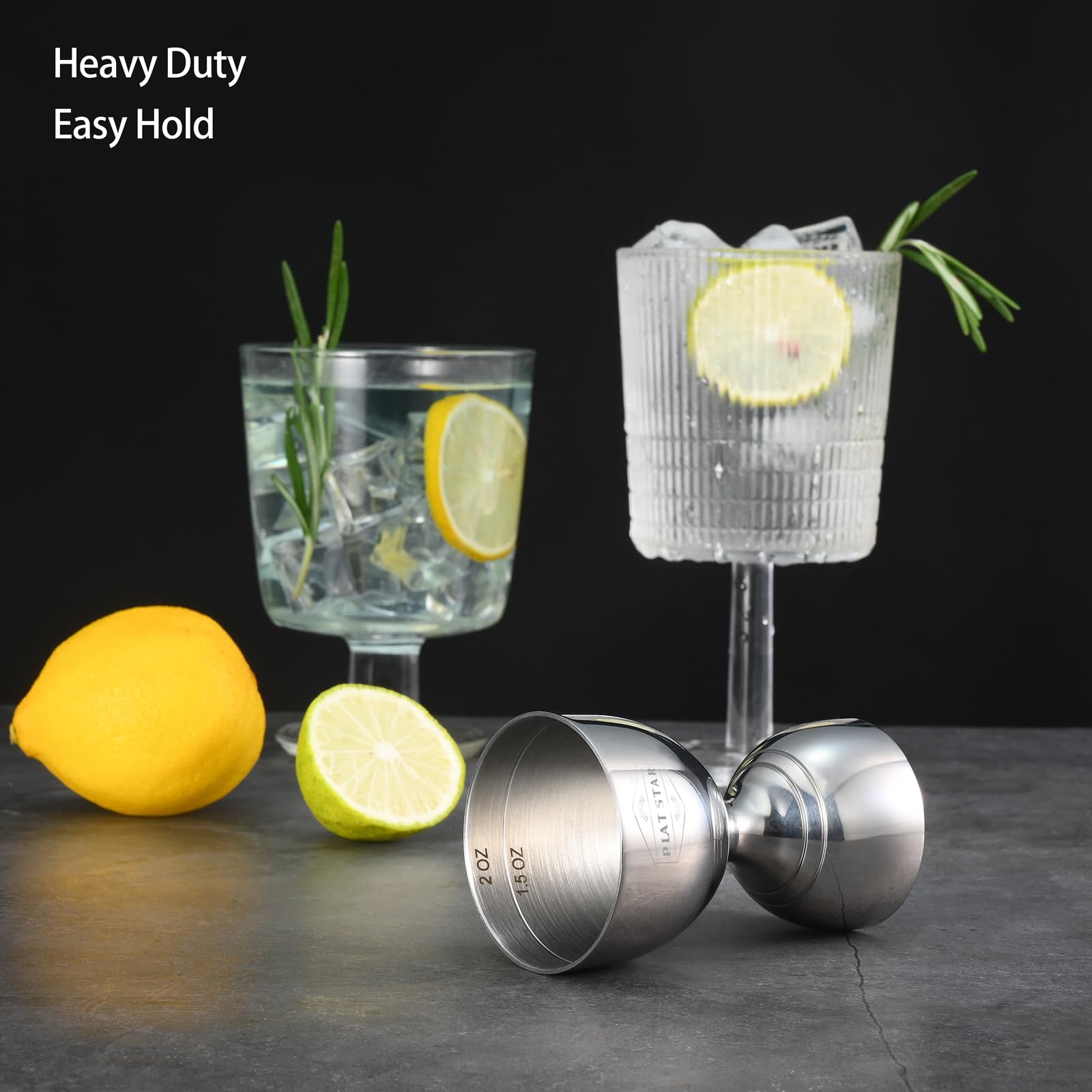 Plat Star measures 2 oz and 1 oz for standard pours.