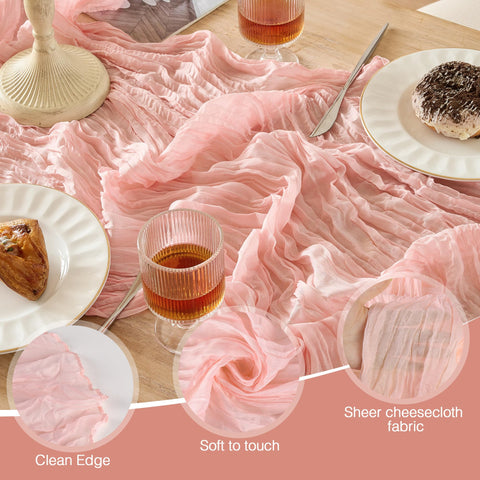 Playieer wedding and bridal shower table runner enhances sweetheart table aesthetics.