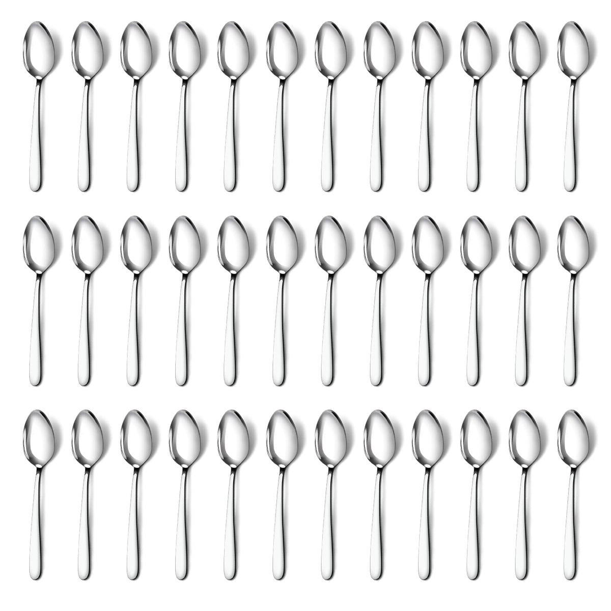 Pleafind 36-piece teaspoons set mirror finish for elegant dining