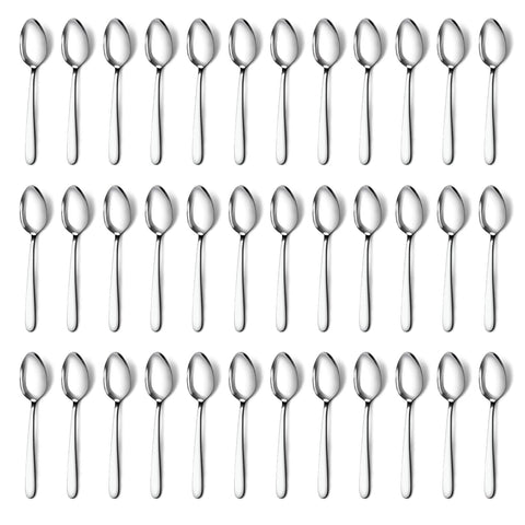 Pleafind 36-piece teaspoons set mirror finish for elegant dining
