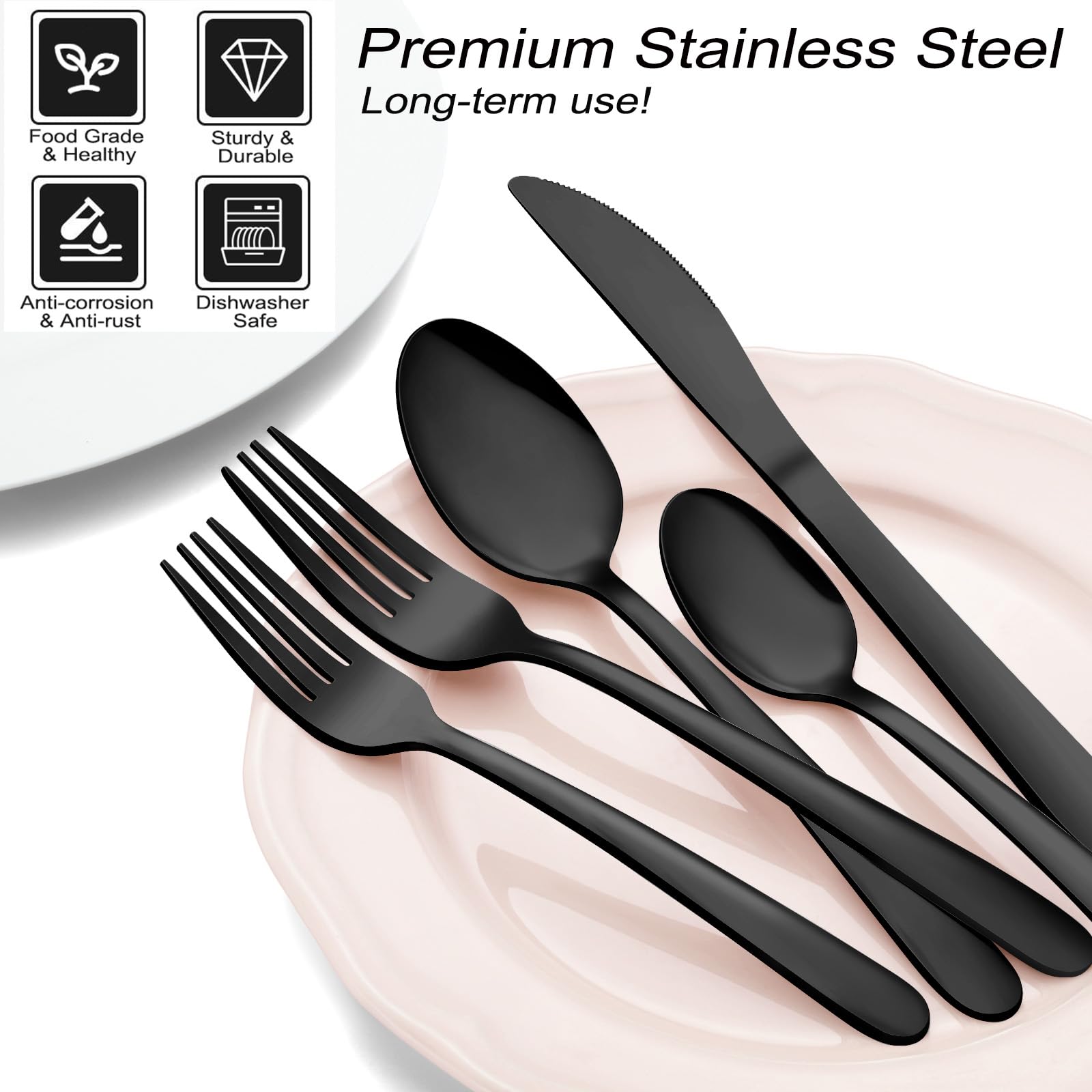 Pleafind salad forks showcase elegant finish for mixed greens.