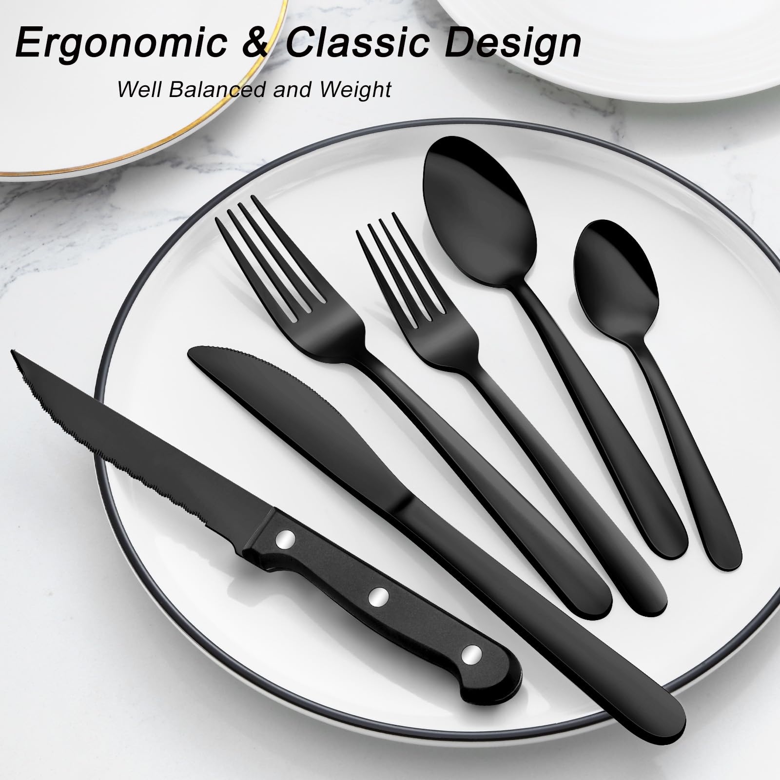 Pleafind steak knives deliver clean slices for hearty dinners.