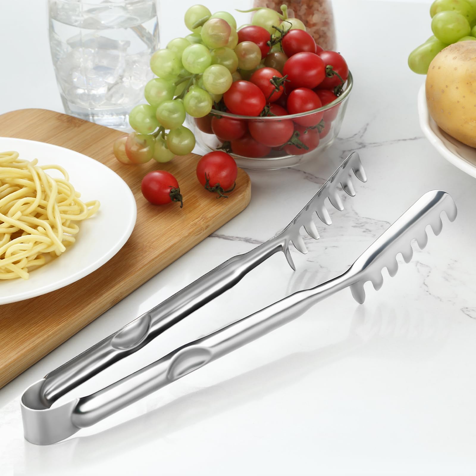 Pleafind pasta tool set in one-piece stainless steel for hygienic cooking.