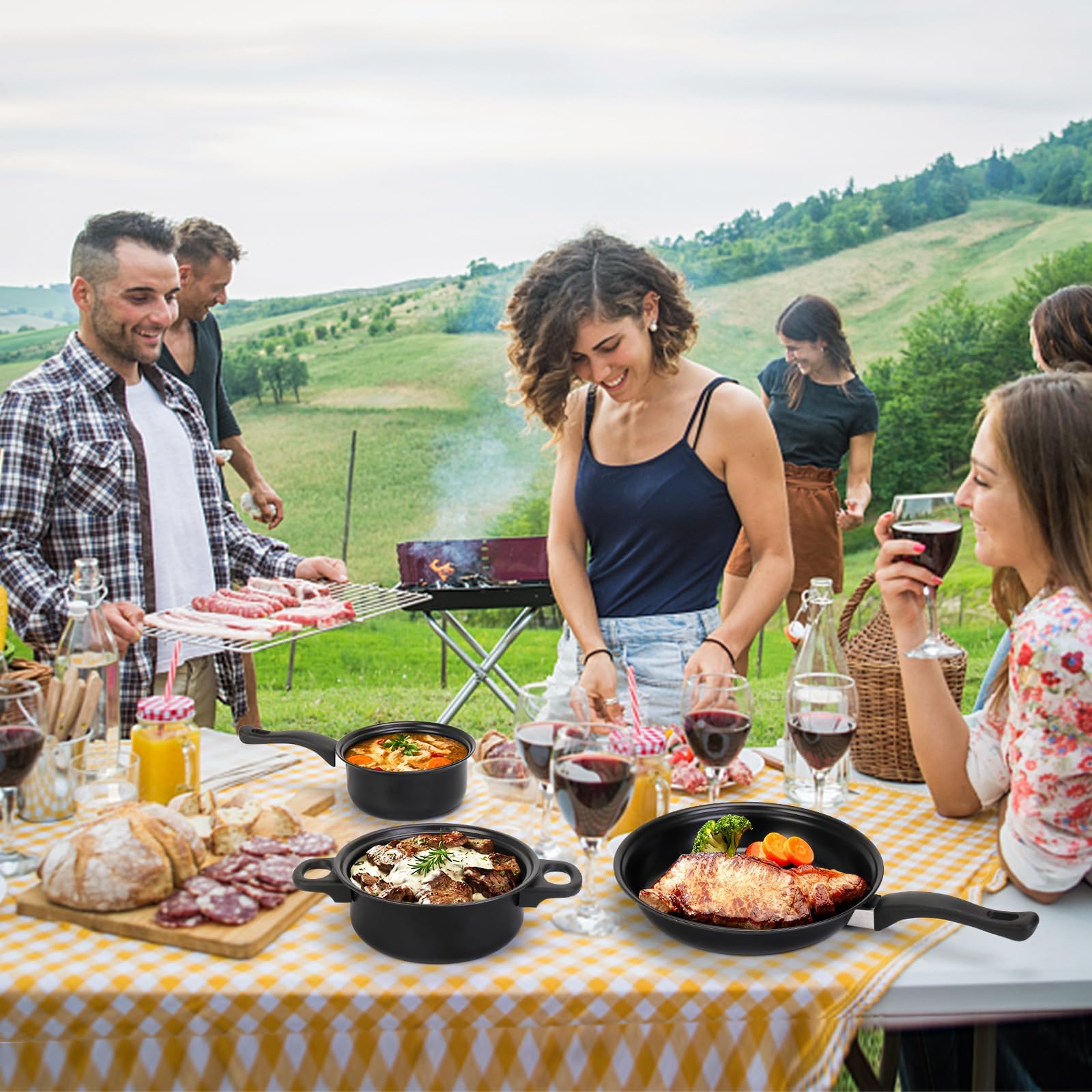 Pleasthome ultra-lightweight travel set for backpack-friendly cooking.