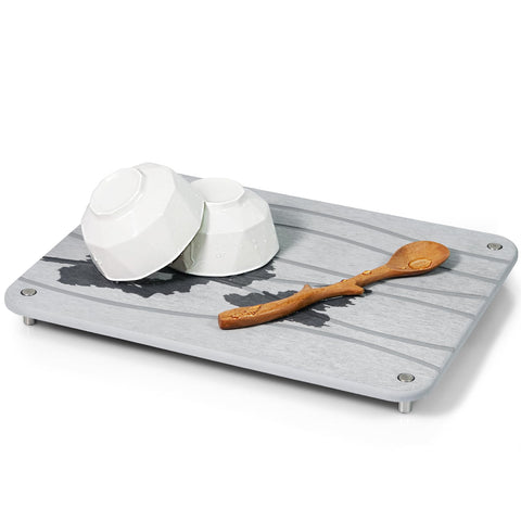 Plentio Stone Drying Mat in a multi-use setup with plants and fruit