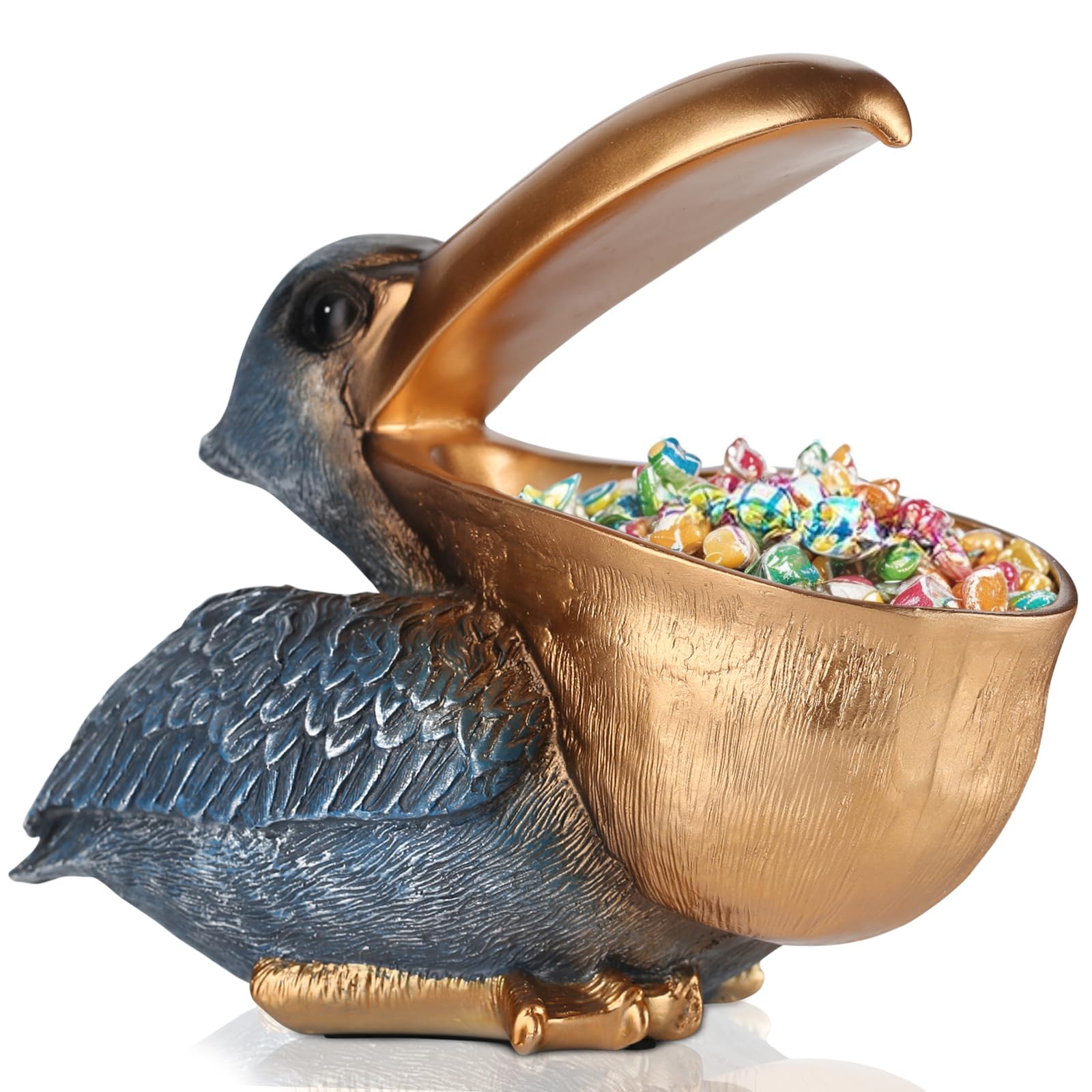 PlivBloom pelican key holder in gold keeps keys organized on your desk.