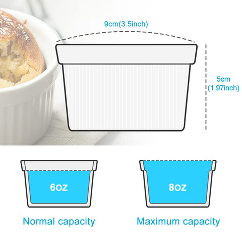 PLSFIT creme brulee bakeware set ready for silky custards.