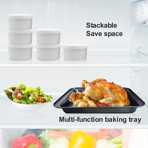 PLSFIT glazed porcelain interior is easy to clean after use.