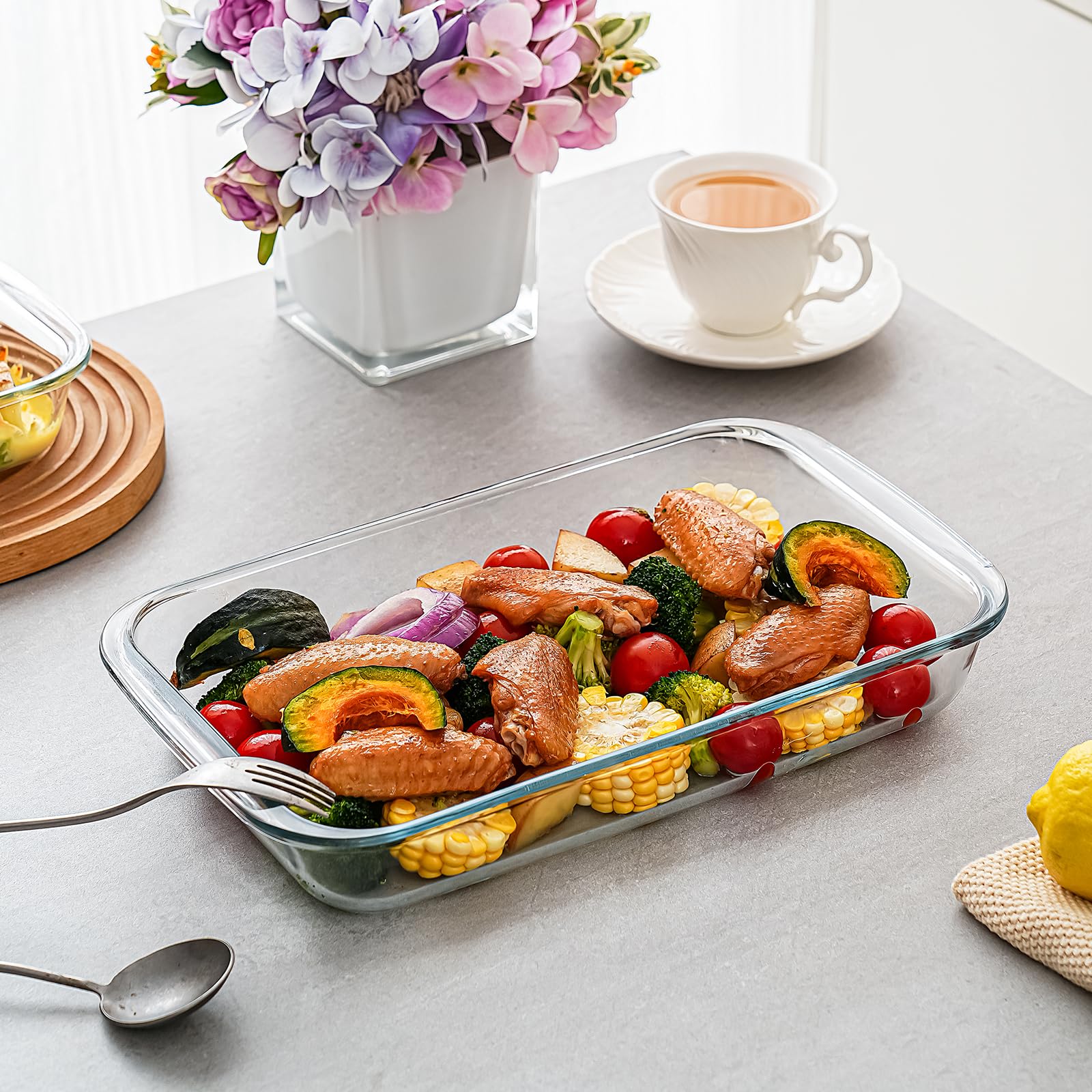 Pmssypl borosilicate glass clear design for monitoring cooking