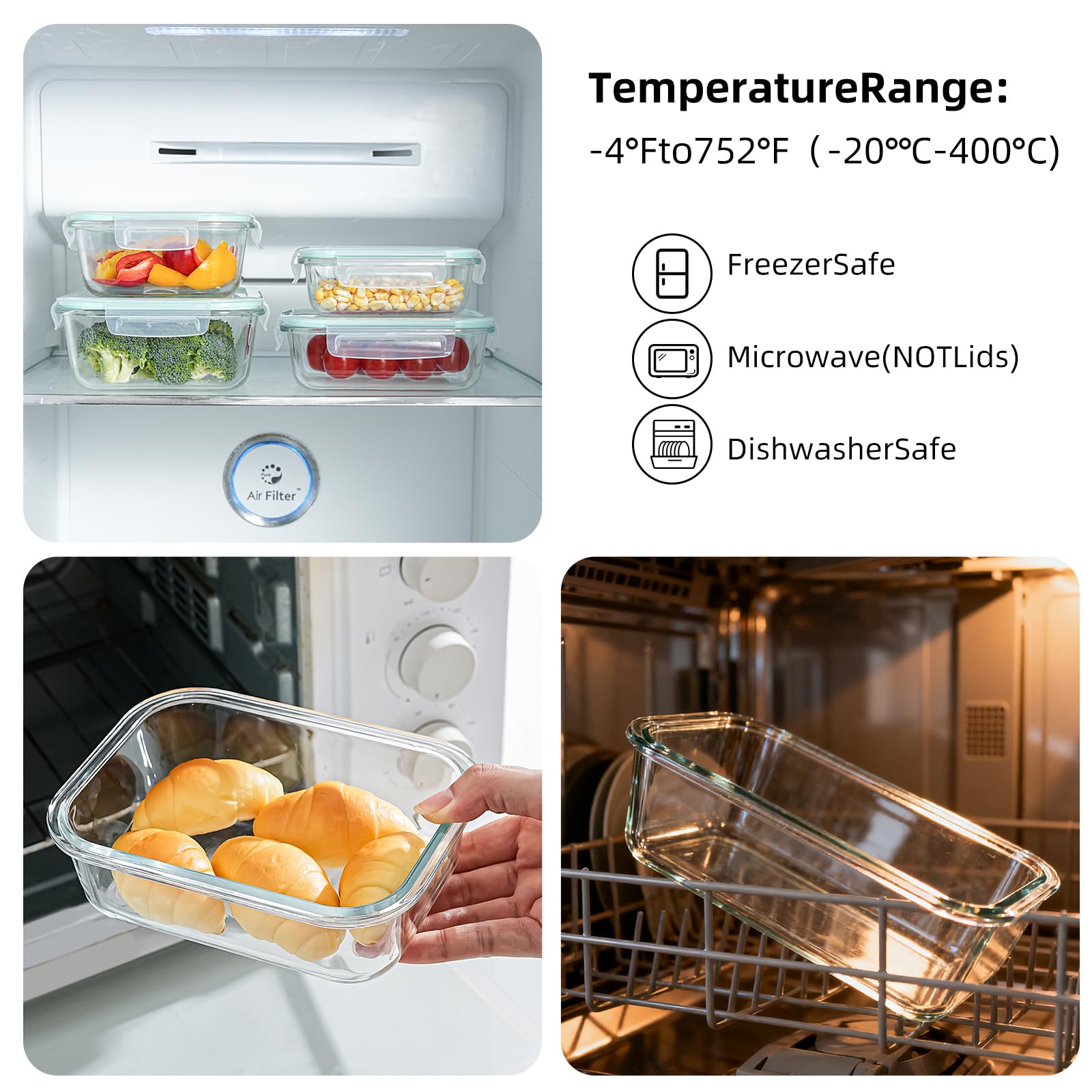 Pmssypl stackable design saves cabinet space and shows contents clearly