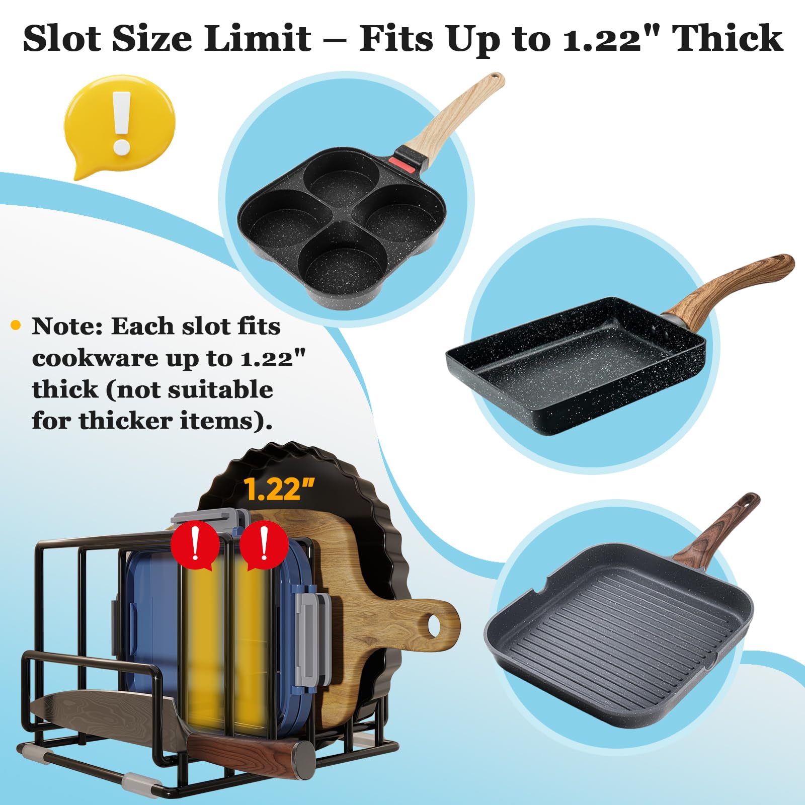 PMYEK non-slip base protects countertops while keeping items secure