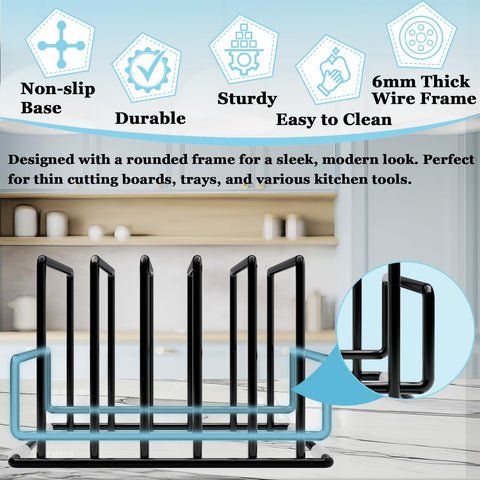 PMYEK vertical storage for cookware and flat items to free cabinet space
