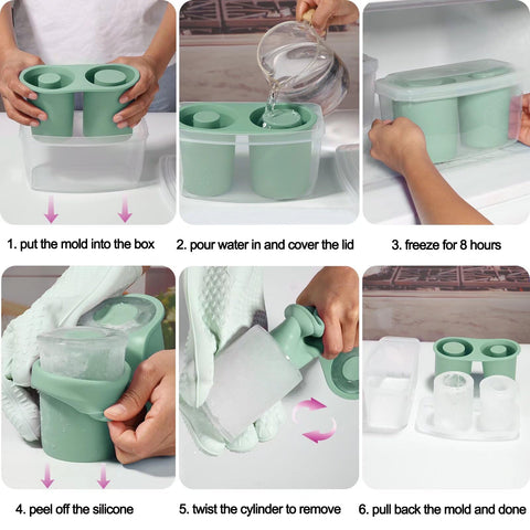 Pneatdez large-thick ice rings stay colder longer in your tumbler.