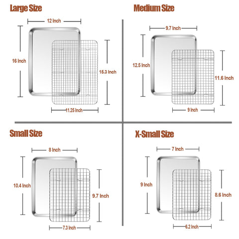 P&P CHEF 12.5x9.7 baking pan top view, ideal for sheet meals