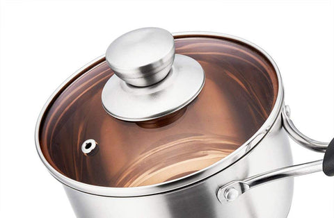 P&P CHEF 1 Quart saucepan in use on stove for single-serving meals