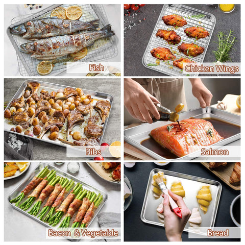 P&P CHEF 9x7 baking pan top view, great for cookies
