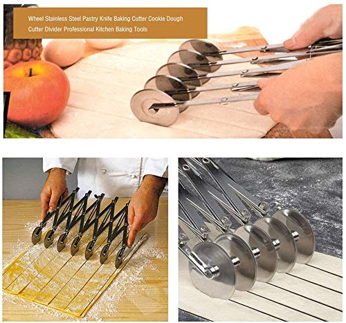 Pobowlgarls pastry knife helps slice flatbreads and pastries evenly.