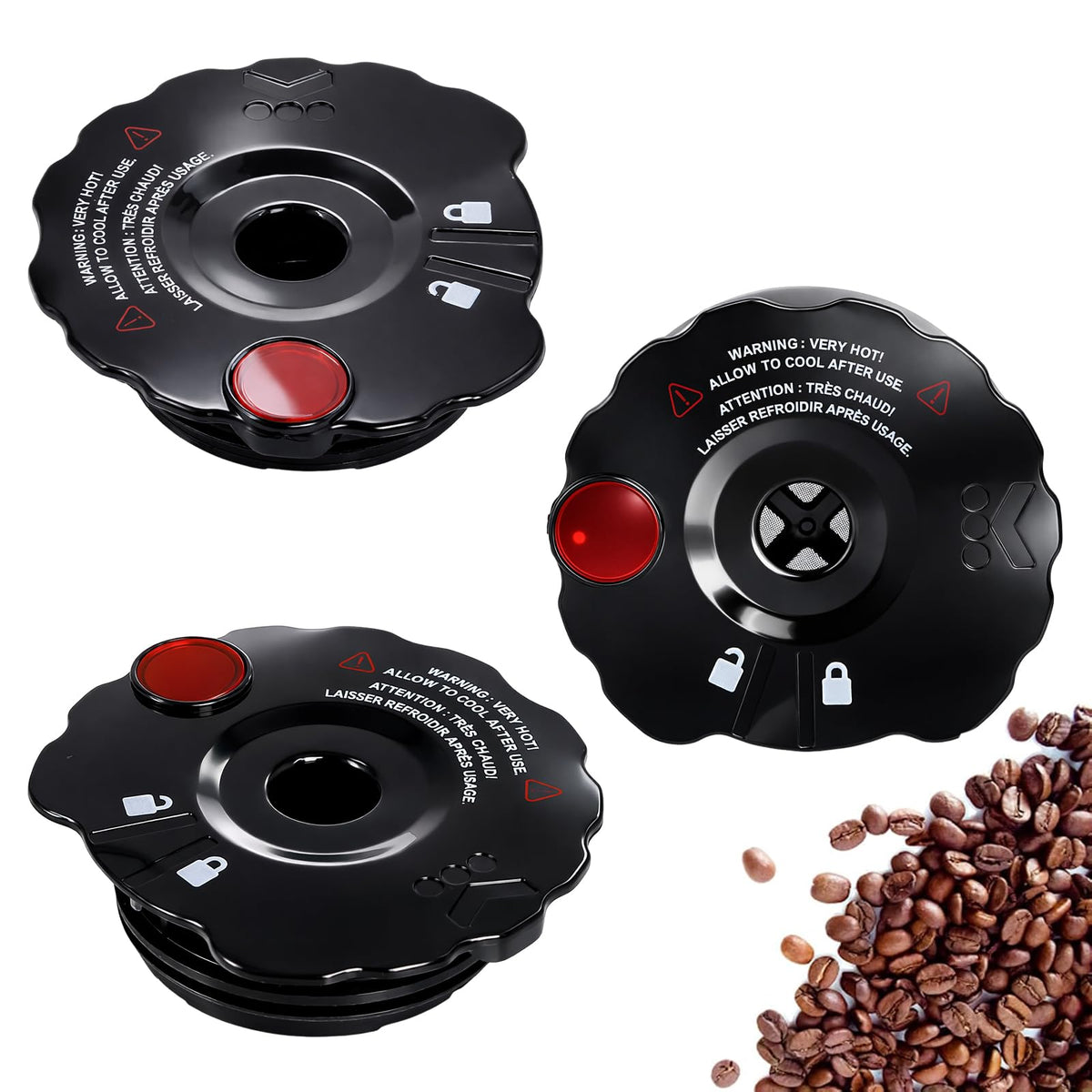 Podoy 119367 coffee filter cover lid fits Keurig My K-Cup 2.0 for easy brewing