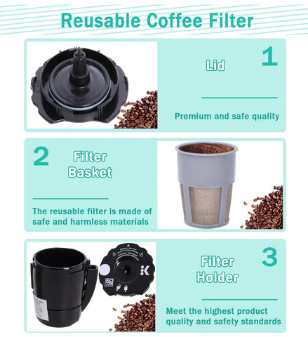 Podoy cleaning brush helps remove grounds for cleaner cups.