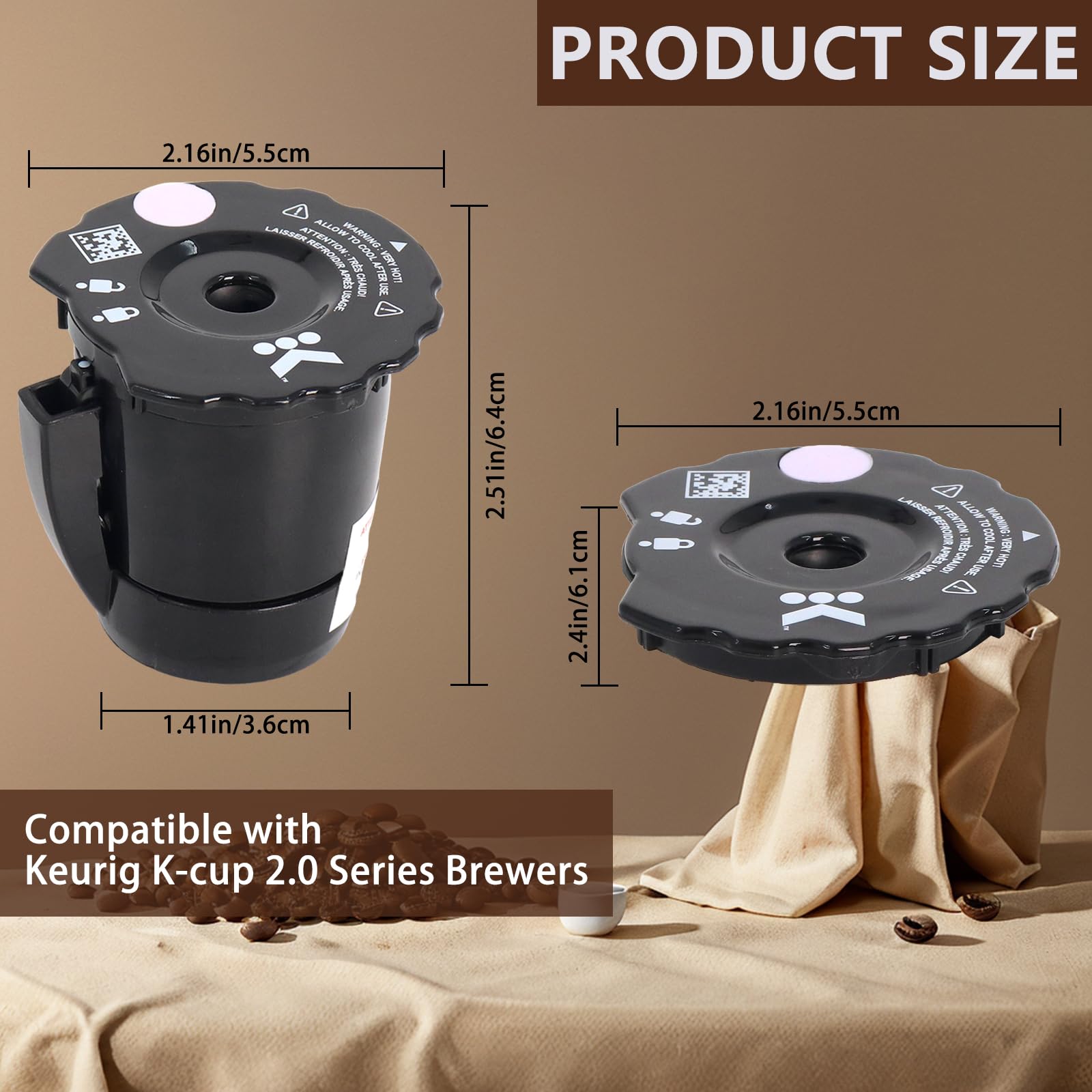 Podoy dishwasher-safe top-rack filter for easy cleanup after busy mornings.