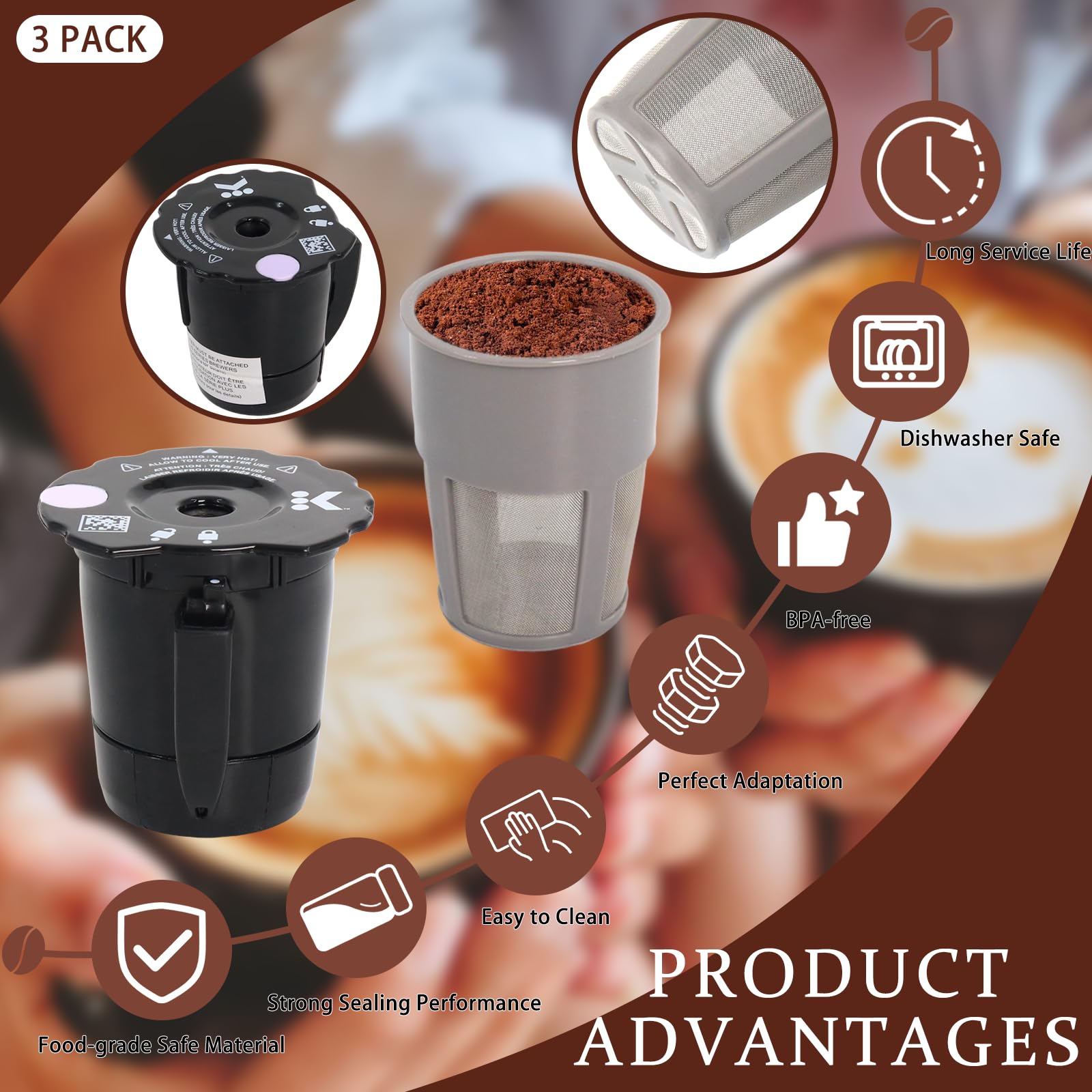 Podoy eco-friendly coffee filter reduces waste while preserving flavor.