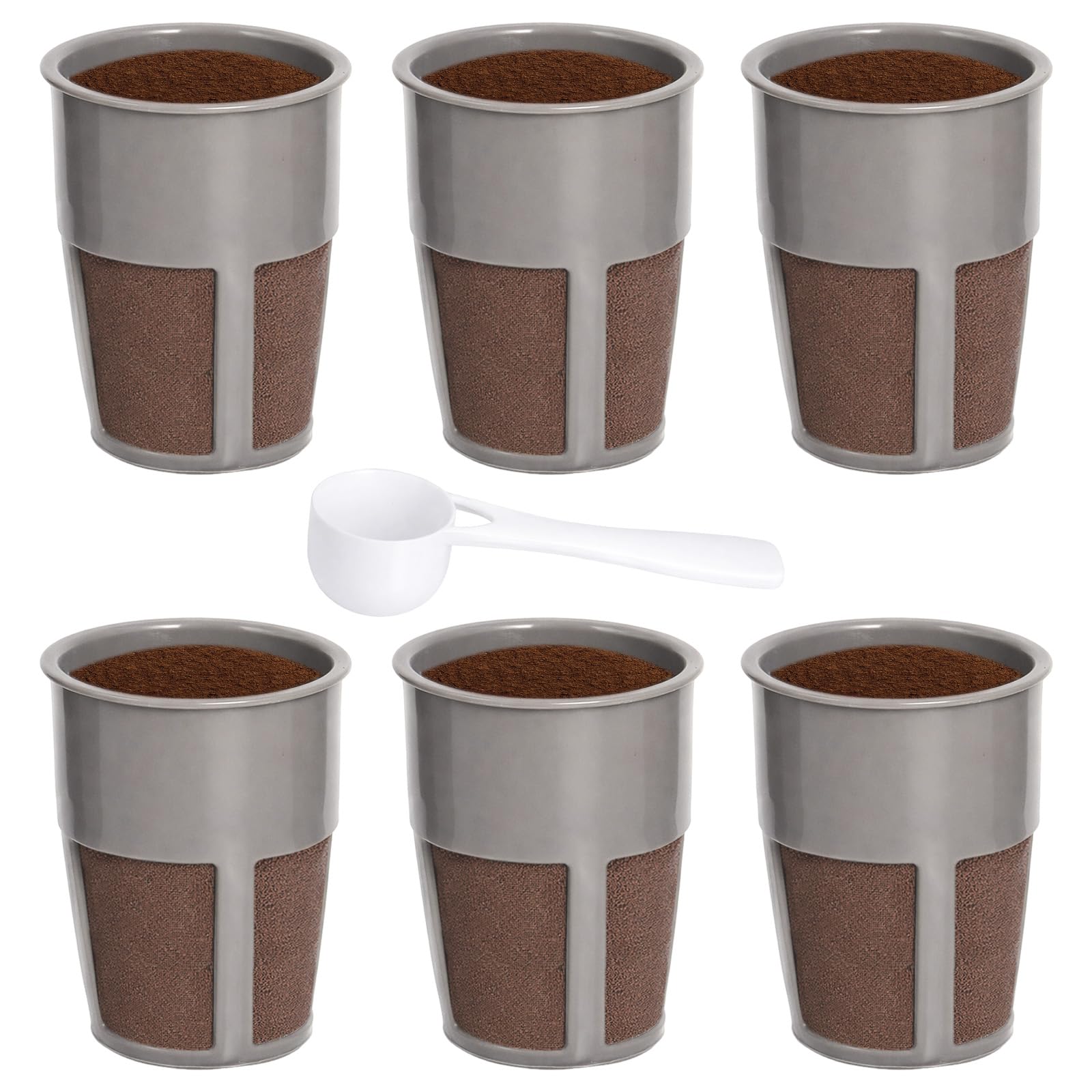 Podoy K250 inner filter grey for reusable Keurig cups, durable and easy to clean