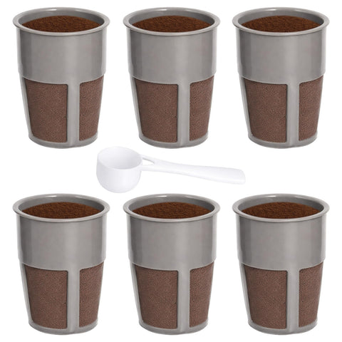 Podoy K250 inner filter grey for reusable Keurig cups, durable and easy to clean