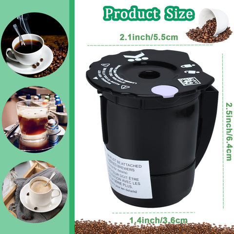 Podoy Keurig-2.0 compatible filter fits multiple models for versatile brewing.