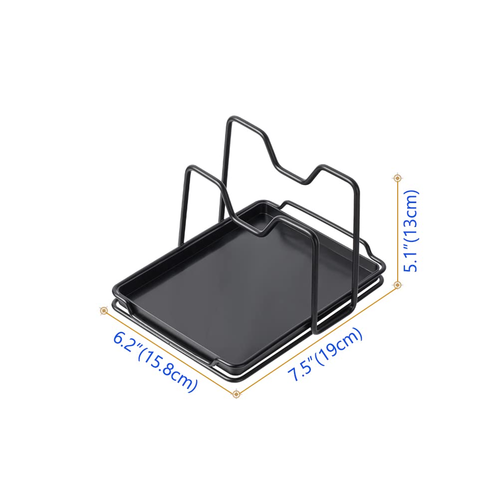 Poeland spoon-rest with drip tray keeps utensils dry and ready.