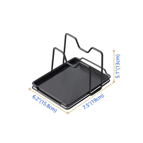 Poeland spoon-rest with drip tray keeps utensils dry and ready.