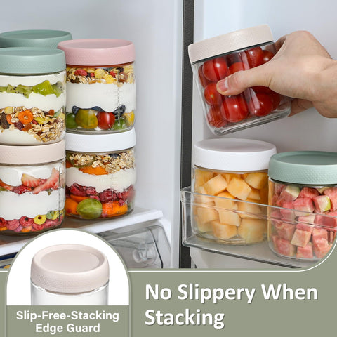 POIKSHARK versatile glass jars suited for meal prep and snacks