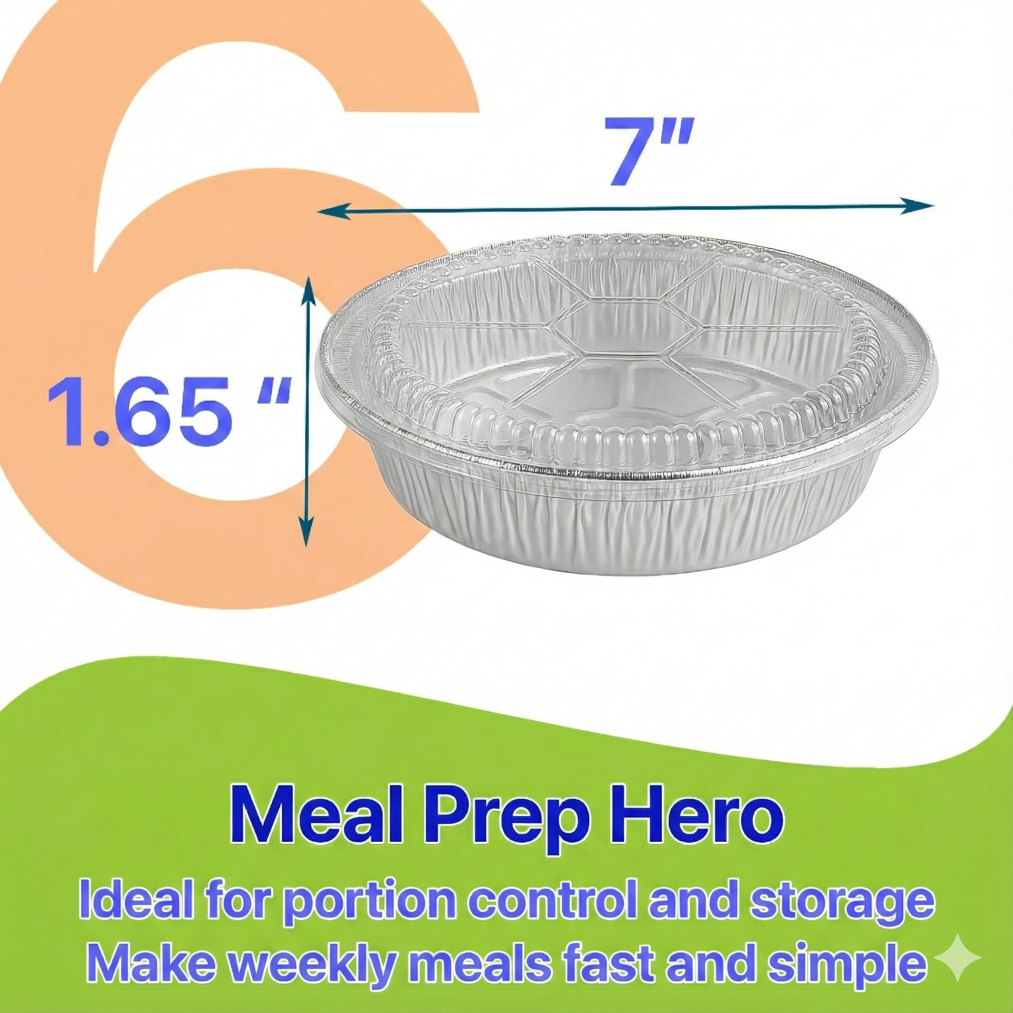Pokanic clear dome lid fits 6-inch pans to prevent spills.