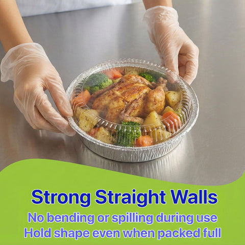 Pokanic recyclable disposable pans support convenient cleanup.