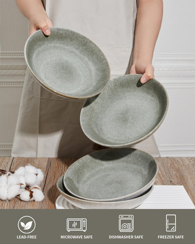Pokini bowls demonstrating microwave and dishwasher safety for easy care.