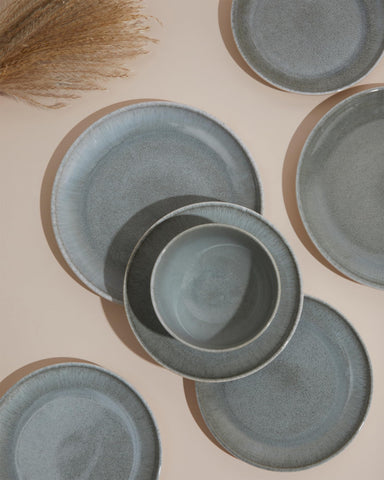 Pokini bowls stacked neatly to show space-saving storage and stackability.