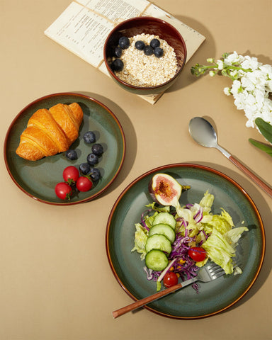 Pokini stackable plates save cabinet space