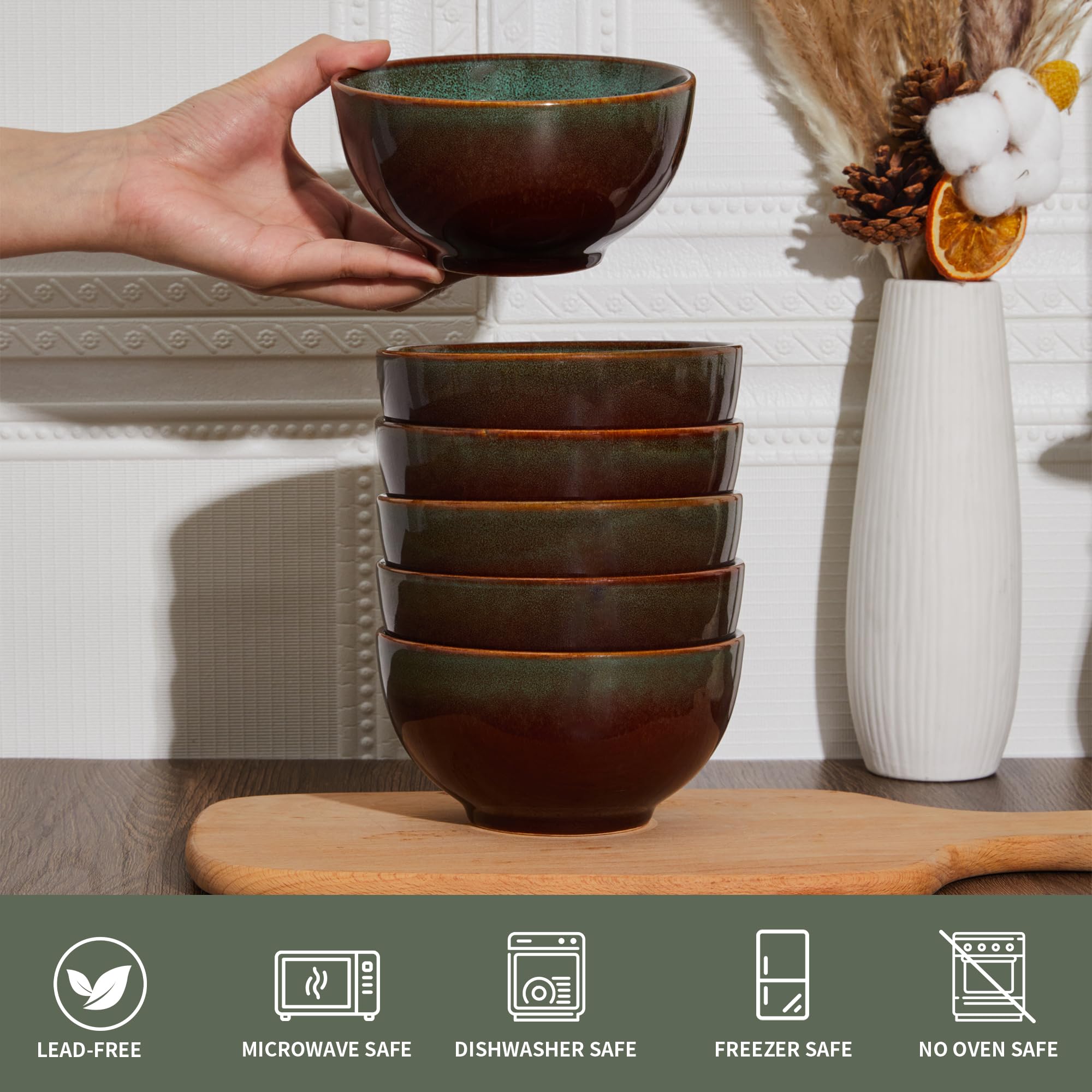 Pokini bowls in kitchen ready for microwave and dishwasher use