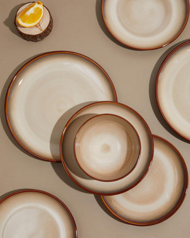 Pokini stoneware cereal bowls with unique glaze and versatile portion sizes.