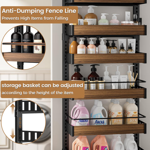 POKIPO tall-items-support-bars display stable storage for bulky containers