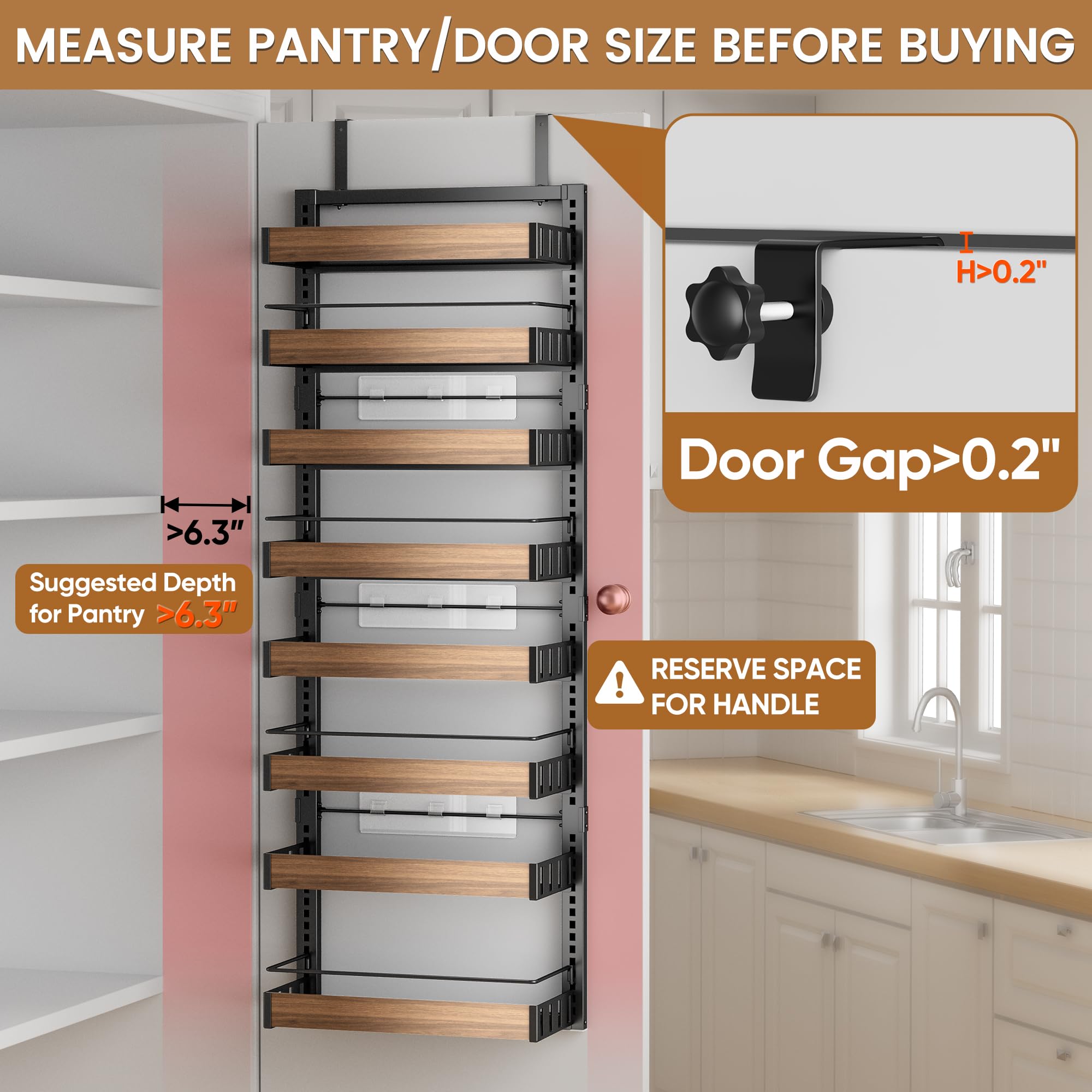 POKIPO wall-mount configuration highlights sturdy design for taller pantry items