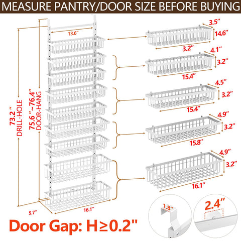 POKIPO fit note highlighting cabinet depth and door gap considerations