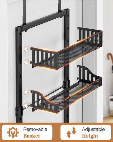 POKIPO door hooks in use show easy over-door hanging with door compatibility.