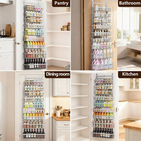 POKIPO versatile organizer used in kitchen closet and bathroom